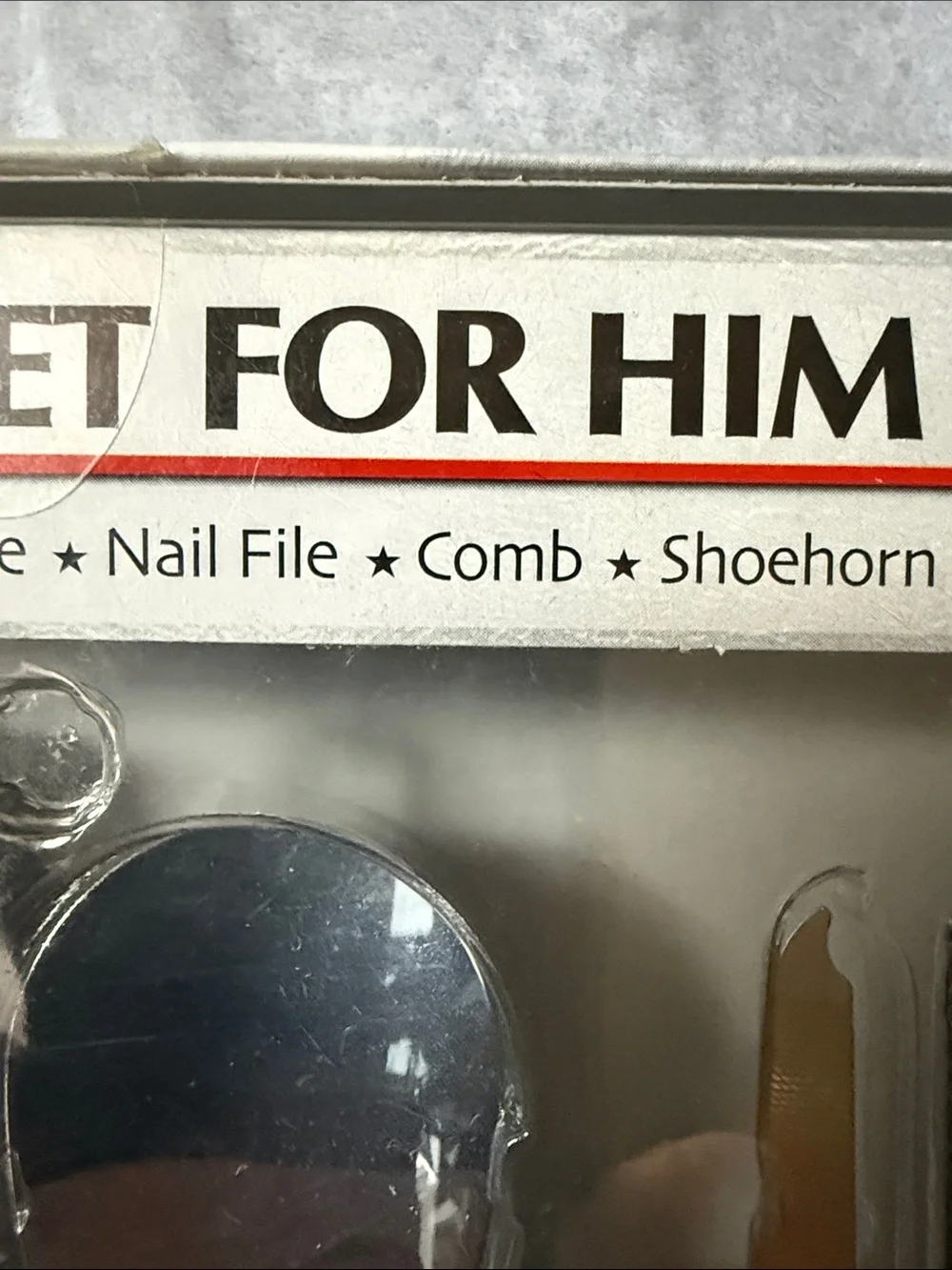 New in box Men's Travel Grooming Kit. Has never been removed.